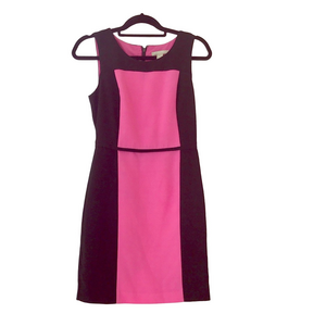 Banana Republic pink and black shift dress, Sz 2